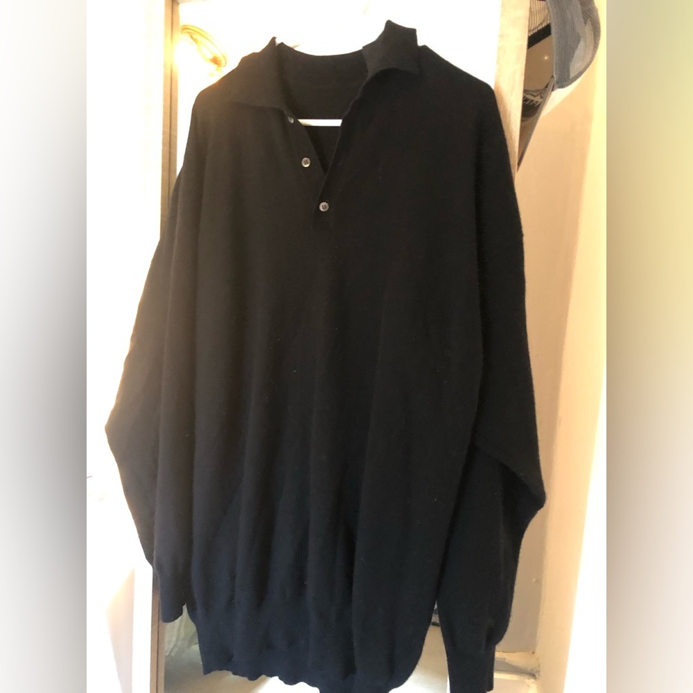 Men’s Polo 100% Cashmere Sweater